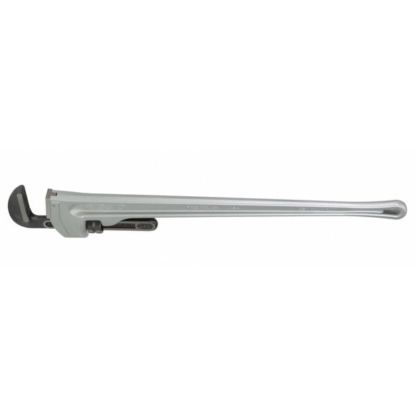 Pipe Wrench, Straight, Aluminum, 48 in L, 6 in Jaw Capacity