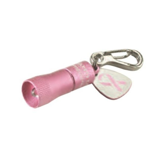 Industrial Keychain Flashlight, LED, Pink