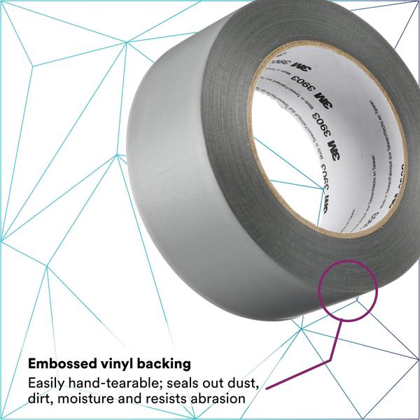 Duct Tape, 2 x 50 yd, 6.5 mil, Gray, Vinyl