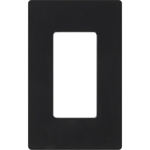 Designer Wall Plates, Number of Gangs: 1 Gloss Finish, Black