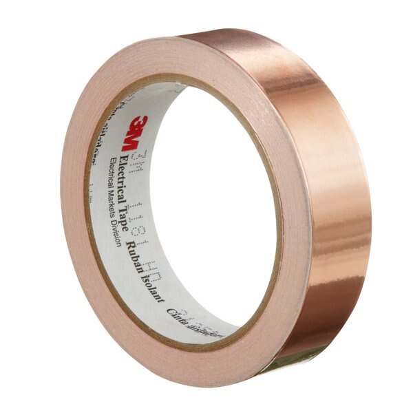 Foil Tape, 1 In. x 18 Yd., Copper, PK9