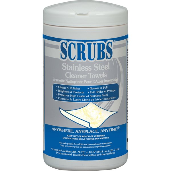 Stainless Steel Cleaner Towel, 9.75 x 10.5