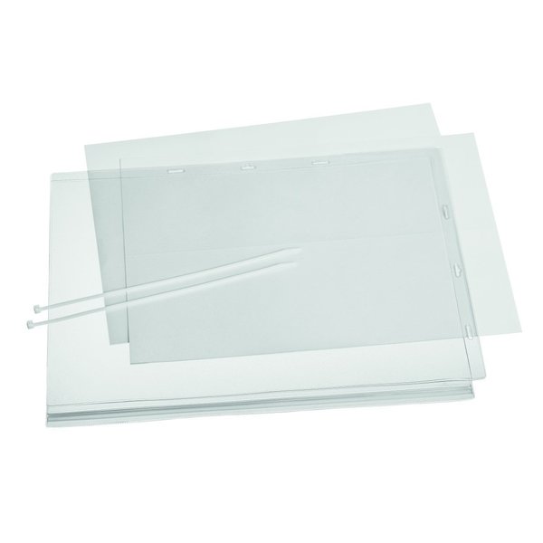 Sign Holder Pockets w/Cable Ties, T, PK5