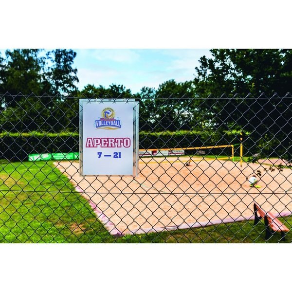 Sign Holder Pockets w/Cable Ties, T, PK5