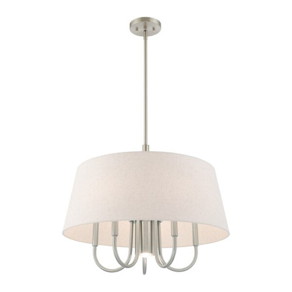 Belclaire 6 Light Brushed Nickel Pendant Chandelier
