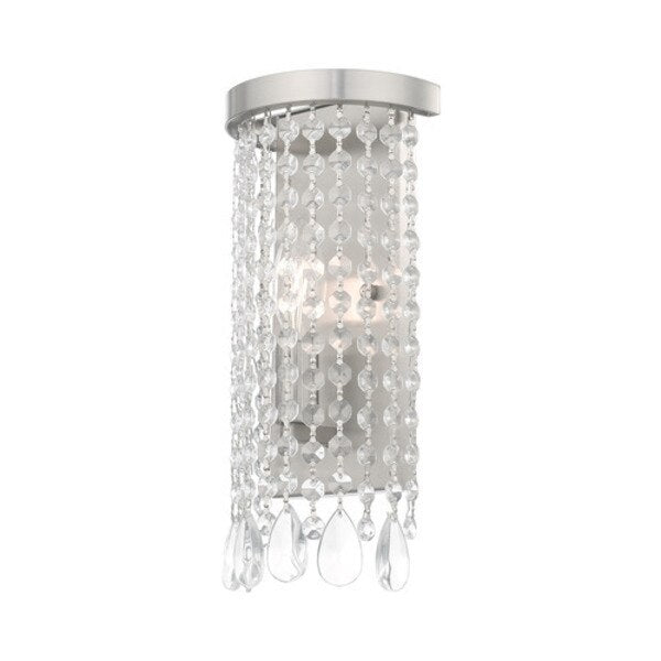 Elizabeth 1 Light Brushed Nickel ADA Wall Sconce