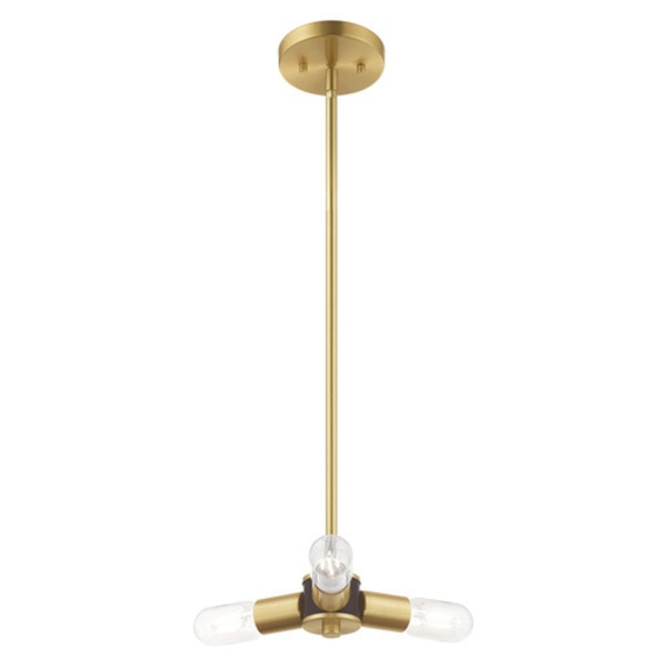 Copenhagen 3 Light Satin Brass Mini Chan