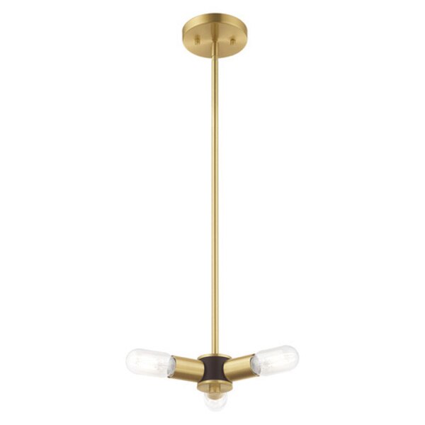 Copenhagen 3 Light Satin Brass Mini Chan