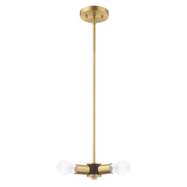 Copenhagen 3 Light Satin Brass Mini Chan