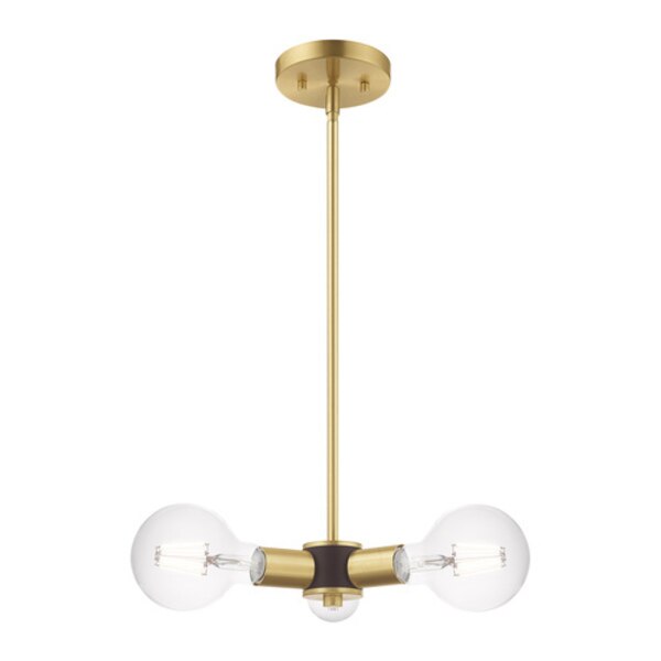 Copenhagen 3 Light Satin Brass Mini Chan