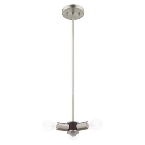 Copenhagen 3 Light Brushed Nickel Mini C