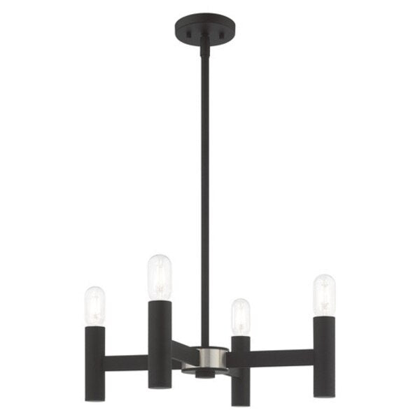 Copenhagen 4 Light Black Mini Chandelier
