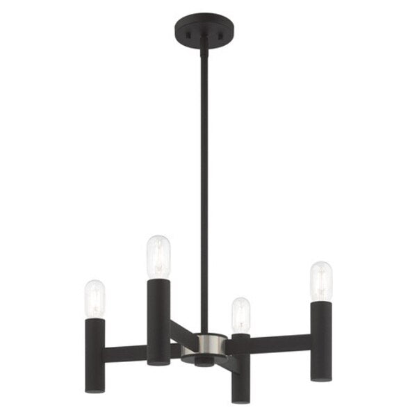 Copenhagen 4 Light Black Mini Chandelier