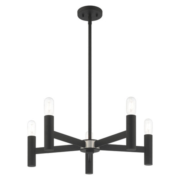 Copenhagen 5 Light Black Chandelier