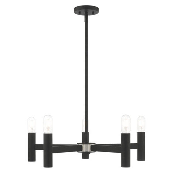 Copenhagen 5 Light Black Chandelier