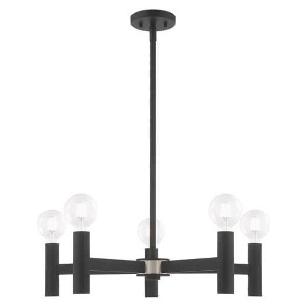Copenhagen 5 Light Black Chandelier