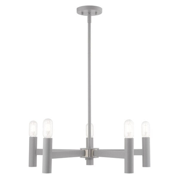 Copenhagen 5 Light Nordic Gray Chandeli
