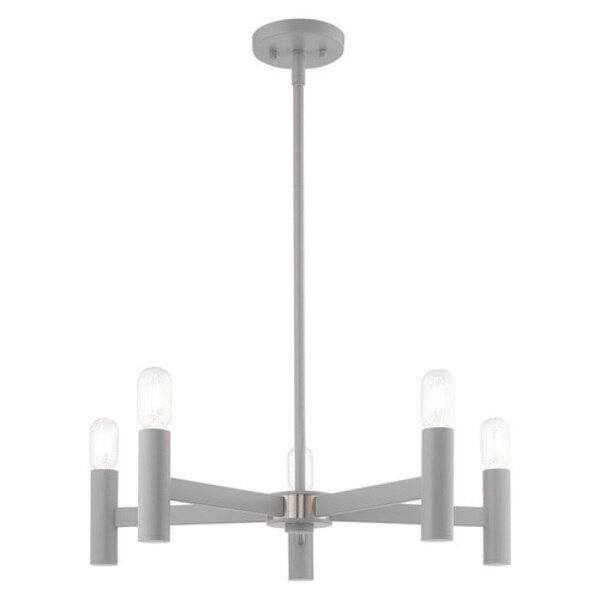 Copenhagen 5 Light Nordic Gray Chandeli