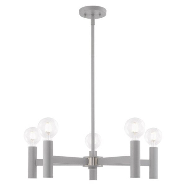 Copenhagen 5 Light Nordic Gray Chandeli