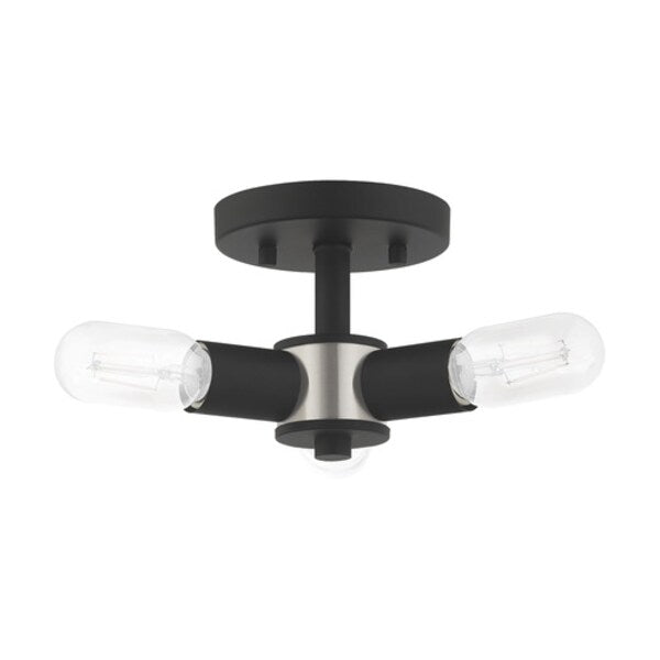Copenhagen 3 Light Black Ceiling Mount