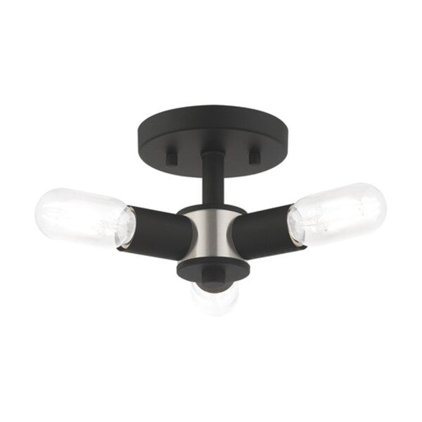 Copenhagen 3 Light Black Ceiling Mount