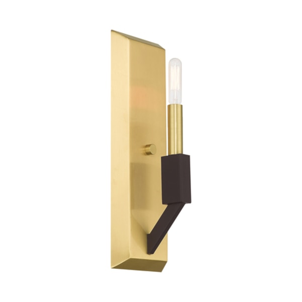 Beckett 1 Light Satin Brass And Bronze ADA Wall Sconce