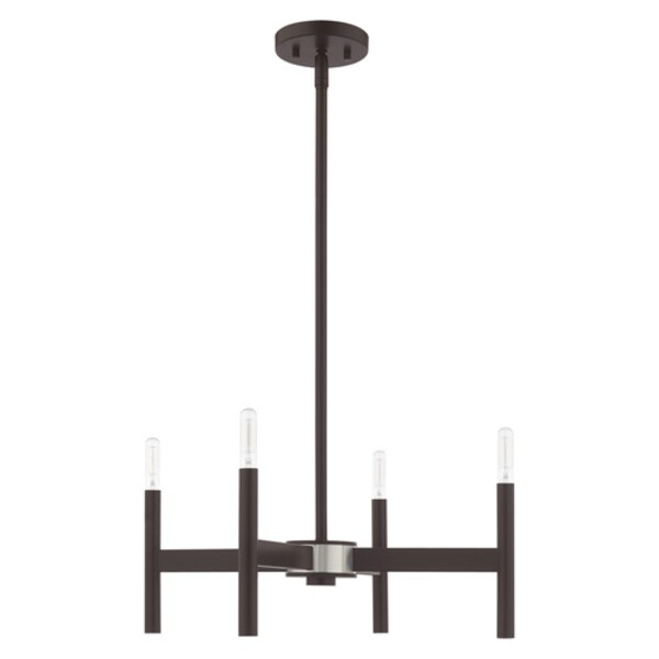 Copenhagen 4 Light Bronze Mini Chandelier