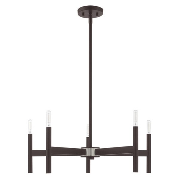 Copenhagen 5 Light Bronze Chandelier