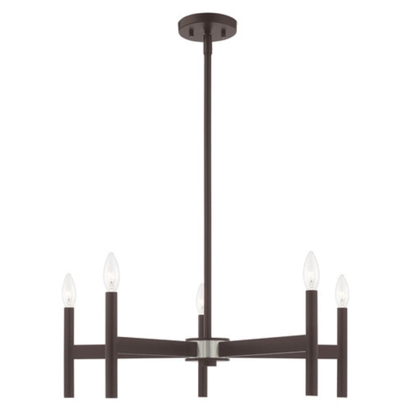 Copenhagen 5 Light Bronze Chandelier