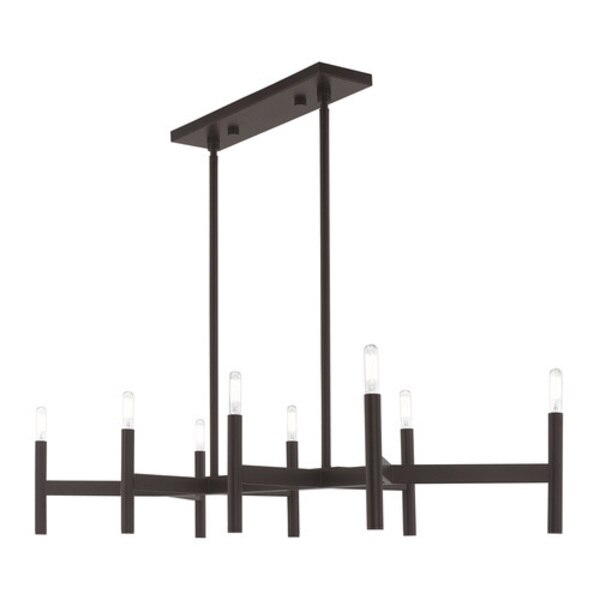 Copenhagen 8 Light Bronze Linear Chandel