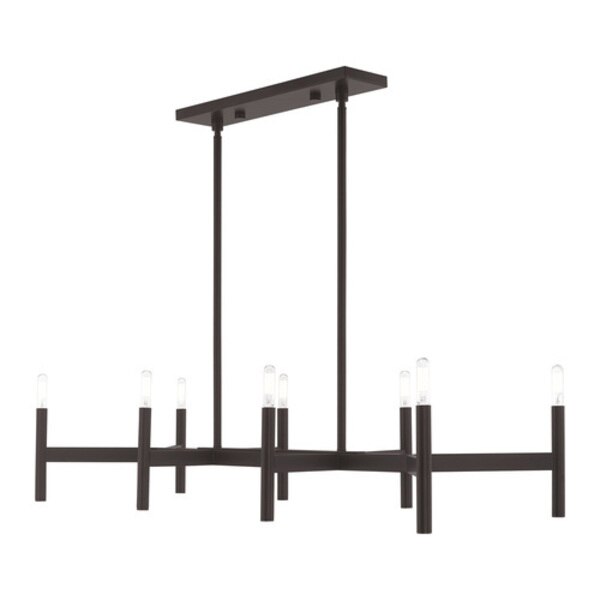Copenhagen 8 Light Bronze Linear Chandel