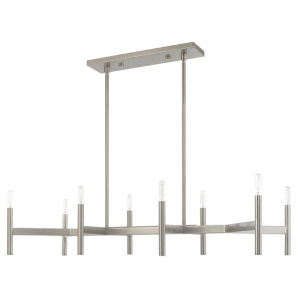 Copenhagen 8 Light Brushed Nickel Linear