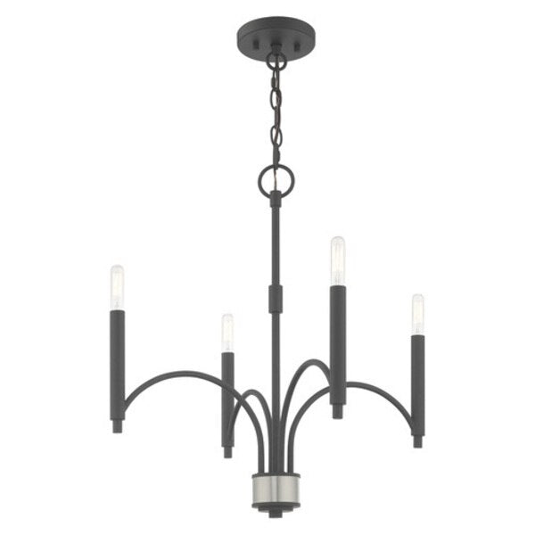 Wisteria 4 Light Scandinavian Gray Mini Chandelier