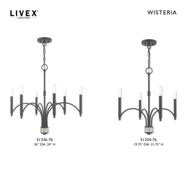 Wisteria 4 Light Scandinavian Gray Mini Chandelier