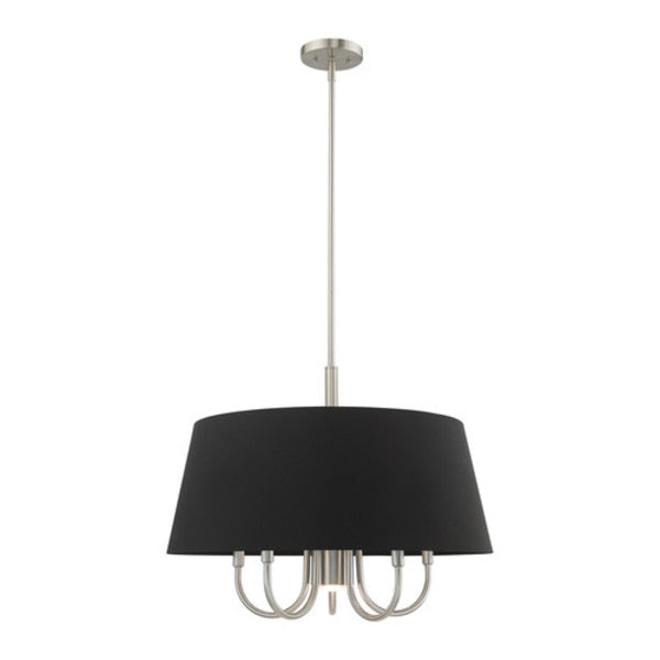 Belclaire 6 Light Brushed Nickel Pendant