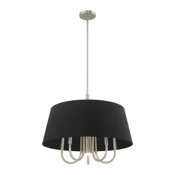 Belclaire 6 Light Brushed Nickel Pendant