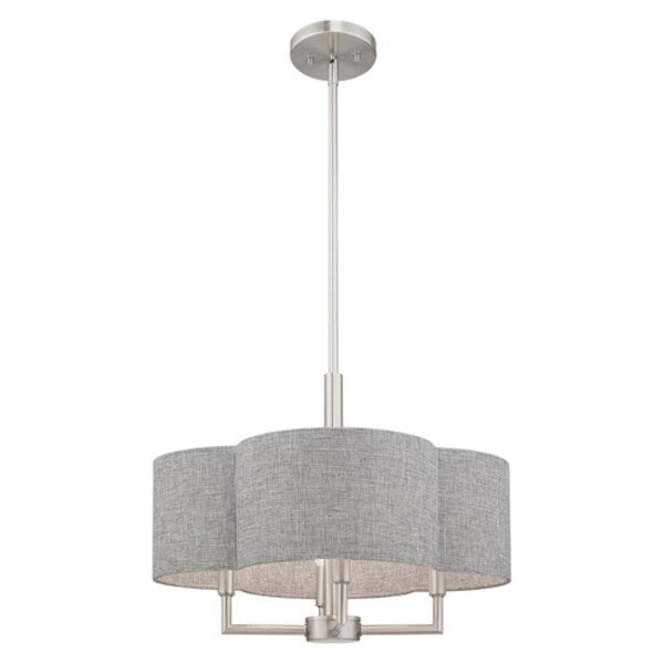 Kalmar 4 Light Brushed Nickel Pendant Chandelier