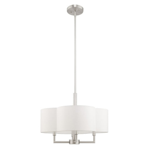 Chelsea 4 Light Brushed Nickel Pendant Chandelier
