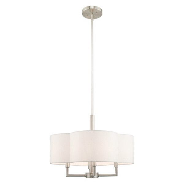 Chelsea 4 Light Brushed Nickel Pendant Chandelier