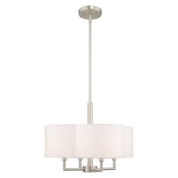 Chelsea 4 Light Brushed Nickel Pendant Chandelier