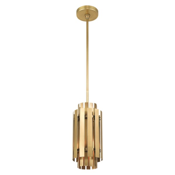 Greenwich 1 Light Natural Brass Mini Pendant