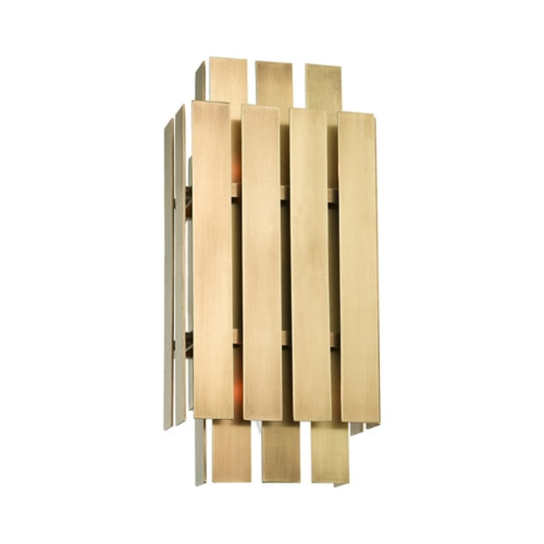 Greenwich 2 Light Natural Brass ADA Wall Sconce