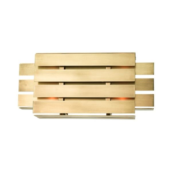 Greenwich 2 Light Natural Brass ADA Wall Sconce
