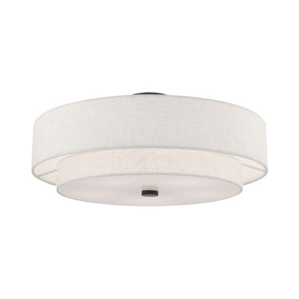 Meridian 5 Light English Bronze Ceiling Mount