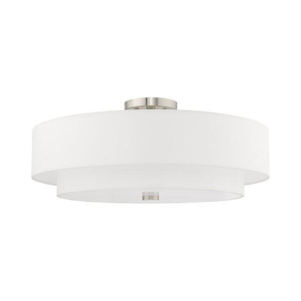 Meridian 5 Light Brushed Nickel Ceiling