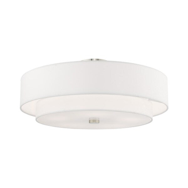 Meridian 5 Light Brushed Nickel Ceiling