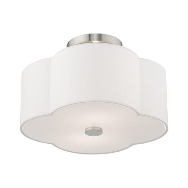 Chelsea 2 Light Brushed Nickel Ceiling Mount