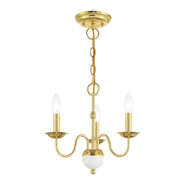 Windsor 3 Light Polished Brass Mini Chan