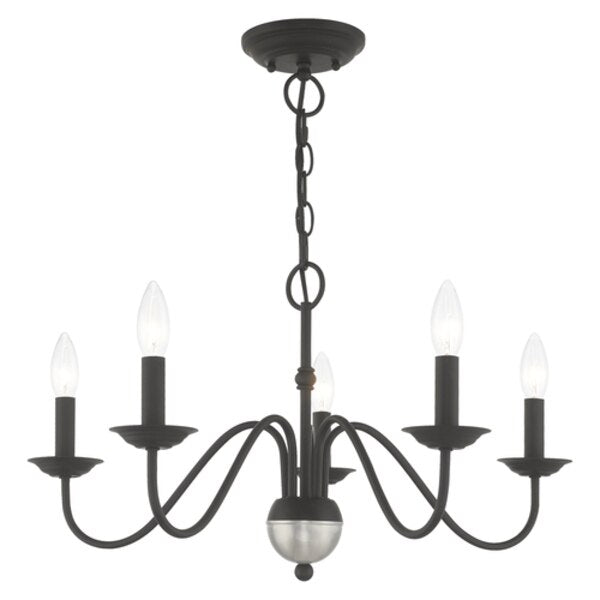 Windsor 5 Light Black Chandelier