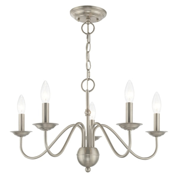 Windsor 5 Light Brushed Nickel Chandelier